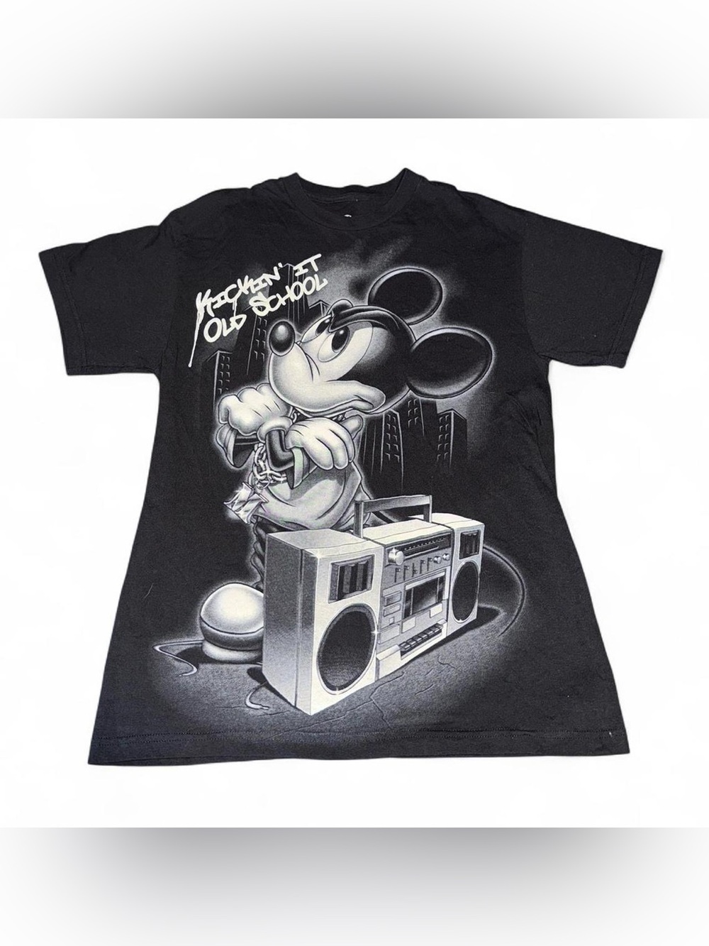 Disney Black Mickey Boombox Graphic Tee